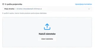 Nalaganje PDF datotek