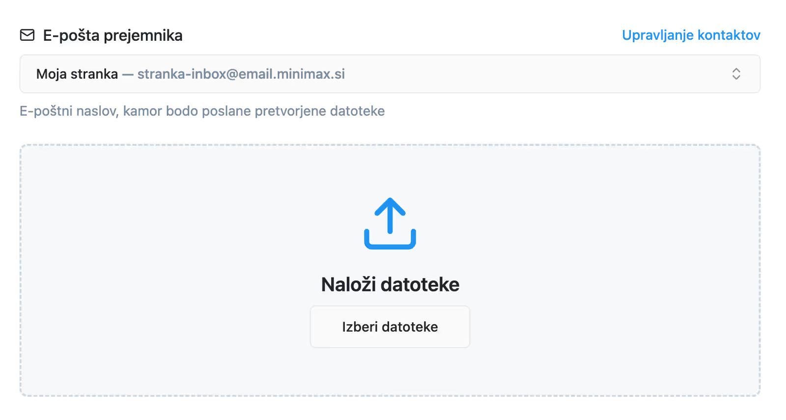 Nalaganje PDF datotek